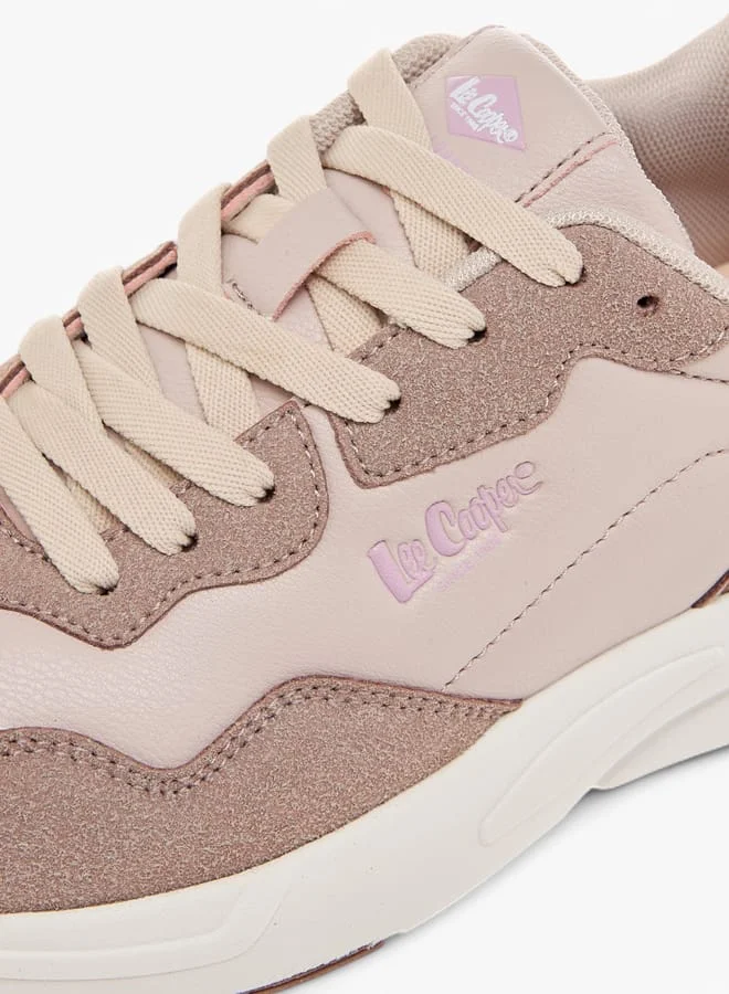 Lee Cooper Women's Panelled Sneakers with Lace-Up Closure