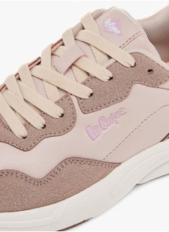 Lee Cooper Women's Panelled Sneakers with Lace-Up Closure  - Image 4