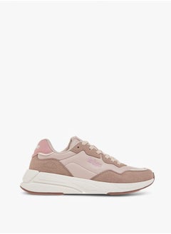 Lee Cooper Women's Panelled Sneakers with Lace-Up Closure  - Image 3