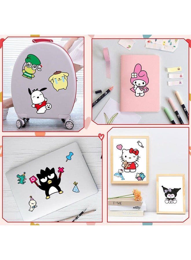 16 قطعة من ملصقات اصنع وجهًا، ملصقات ذات طابع كرتوني سانريو، مصنوعات كتب للأطفال، هدايا لوازم الحفلات DIY اصنع ملصقاتك الخاصة، لمكافأة هدايا عيد الميلاد (8 أنماط، 16 قطعة) - Image 3