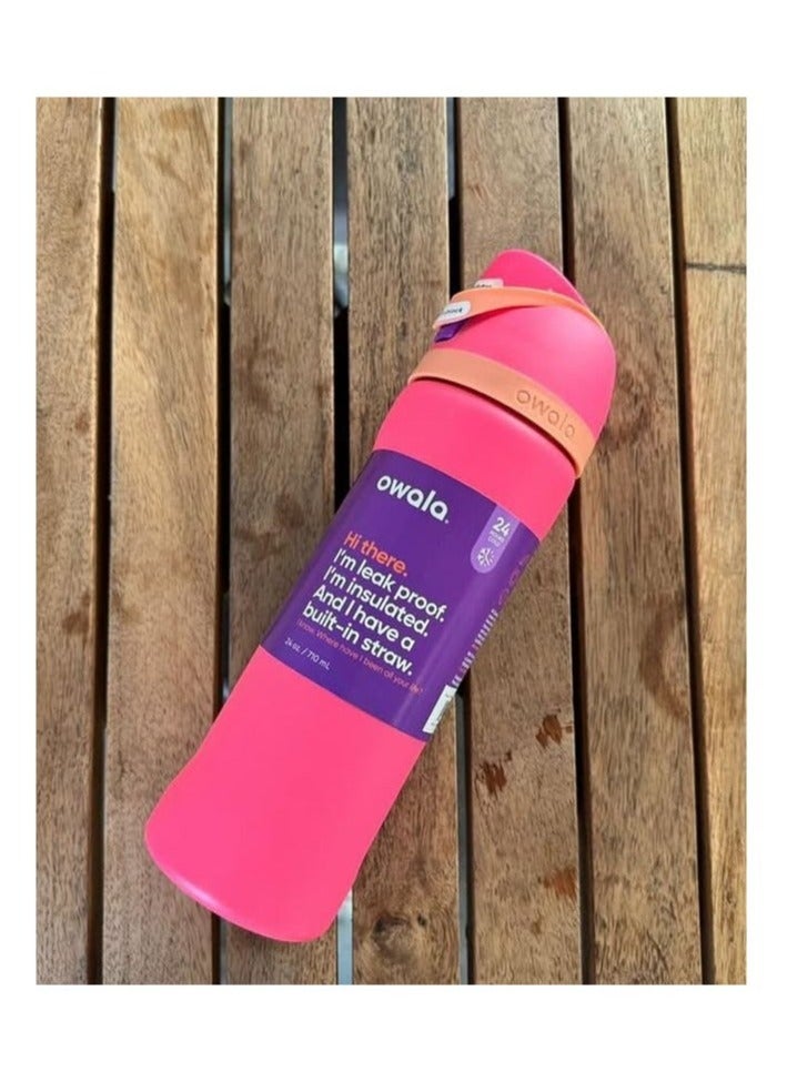 Owala Owala FreeSip Insulated Stainless Steel Water Bottle with Straw for Sports and Travel, BPA-Free, 24-Ounce  - Image 3