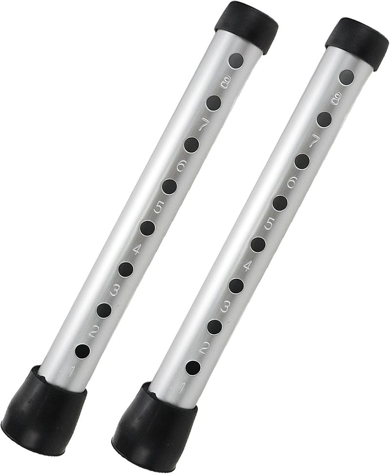 FarBoat 2pcs Rollator Walker Replacement Legs with Anti-Slip Rubber Tips 6.2-Inch Height Fit for 1-Inch Tube Diameter - Image 1