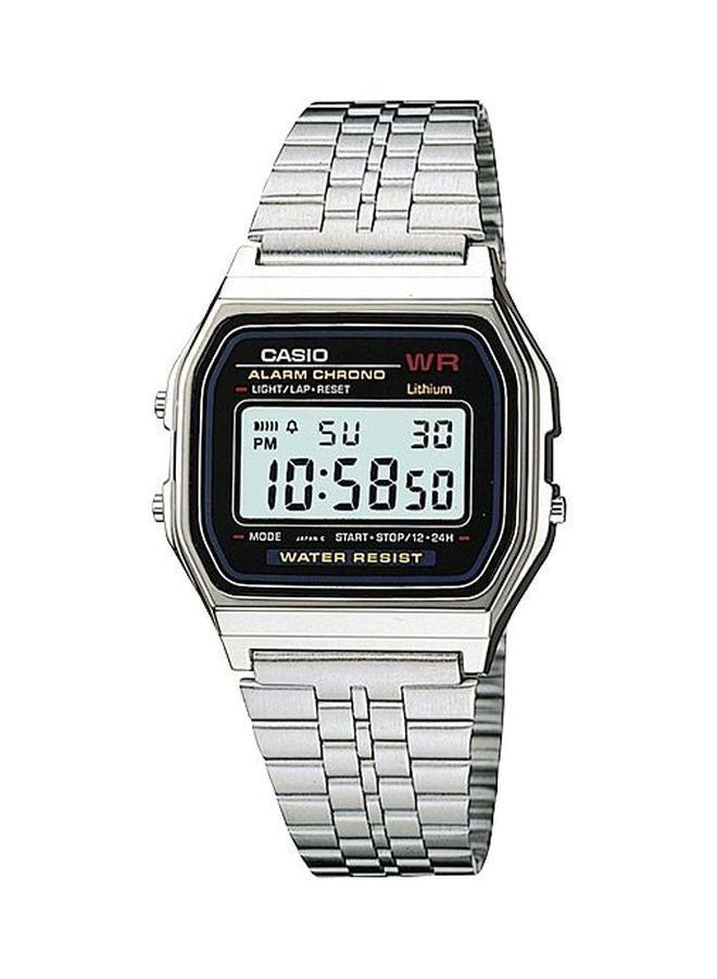 CASIO Men Vintage Digital Watch A159WA-N1DF - 35 mm - Silver - Image 1