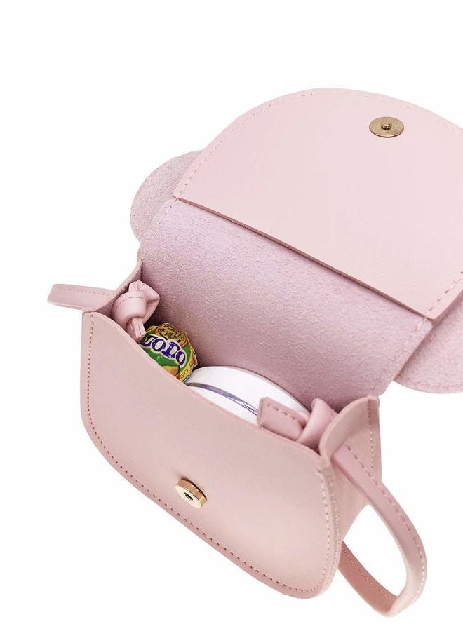 xperry Little Girls Toddlers Mini Crossbody Shoulder Bag Coin Purse with Cute Mouse Ear Bowknot, Pink, One Size - Image 4