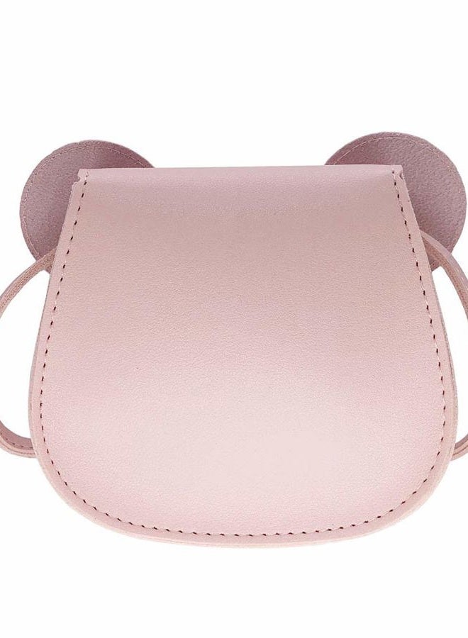 xperry Little Girls Toddlers Mini Crossbody Shoulder Bag Coin Purse with Cute Mouse Ear Bowknot, Pink, One Size - Image 3
