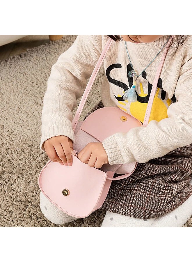 xperry Little Girls Toddlers Mini Crossbody Shoulder Bag Coin Purse with Cute Mouse Ear Bowknot, Pink, One Size - Image 2