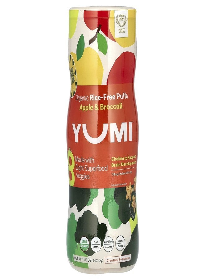 Yumi Puffs Apple Broccoli 1.5 OZ - Image 1