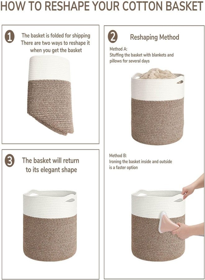Leazzote jute Storage Baskets, Planter Pots, Organizer for Living Room, Bathroom, Bedroom (Z-ONE, 12x12 INCH MEDIUM) - Image 5