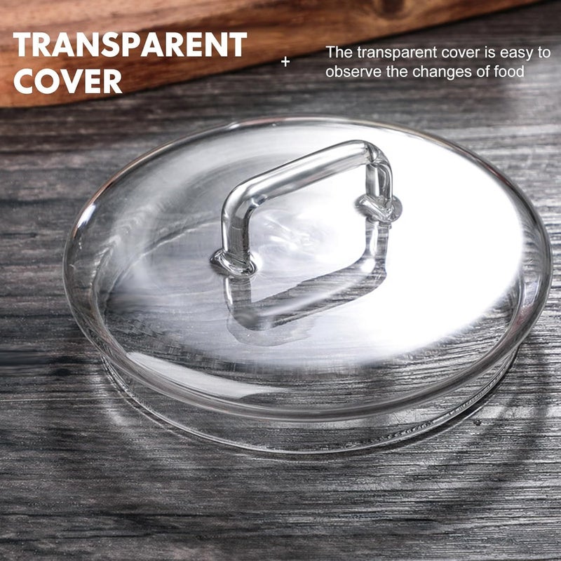 KICHOUSE 2pcs Glass Jar Replacement Lids for Storage Jars and Bottle Covers, Sturdy Glass Covers for Kitchen Canning and Food Storage - Image 4