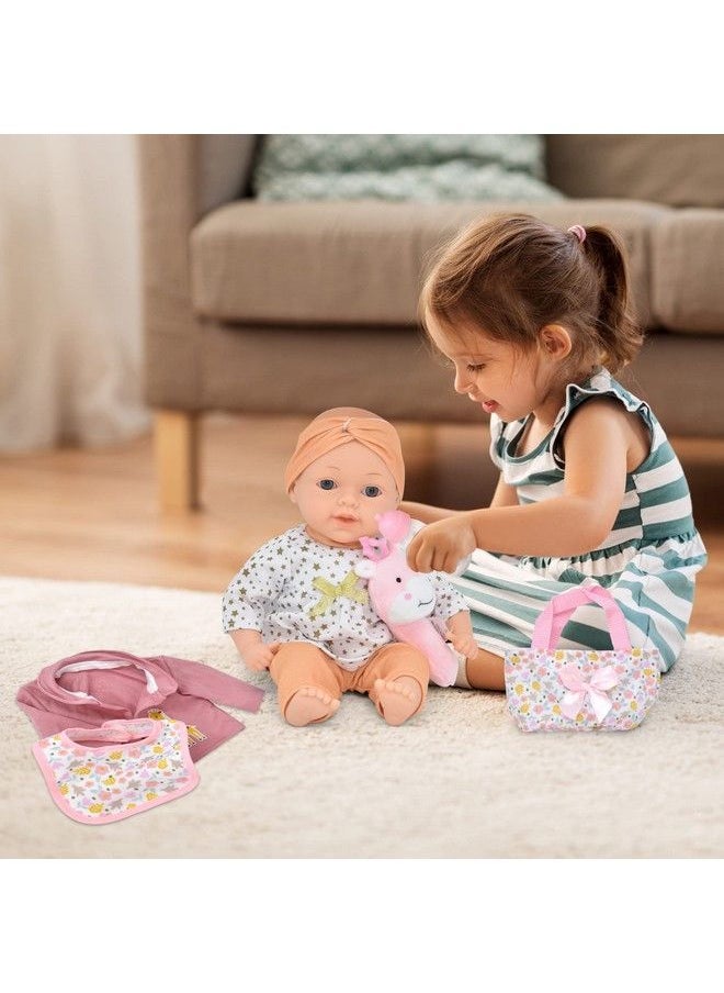 Gift Boutique - Baby Doll With Toy Accessories Set Magic Disappearing Milk Bottle 14 Inch Soft Body Baby Doll With Clothes Diaper Bag And Bib - Image 1