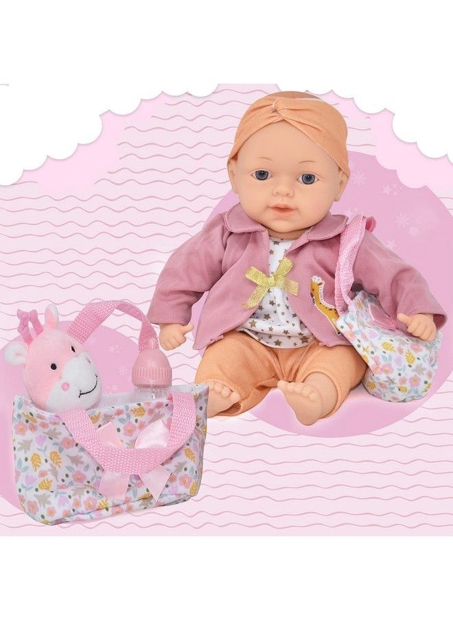 Gift Boutique - Baby Doll With Toy Accessories Set Magic Disappearing Milk Bottle 14 Inch Soft Body Baby Doll With Clothes Diaper Bag And Bib - Image 1