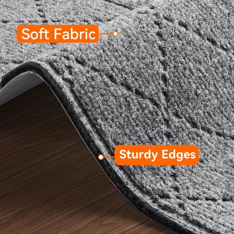 DailyCuddles Stair Treads for Wooden Steps 15 PCS - 8â€™â€™ x 30â€™â€™, Non Slip Stair Runner, Machine Washable Stair Rugs Strips for Kids Pets and Elderly, Indoor Carpet for Stairs (Grey) - Image 3