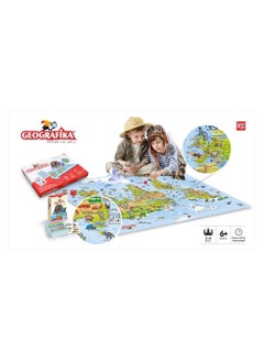 UnikPlay Unikplay - Geografika Educational World Map Board Game  - Image 3