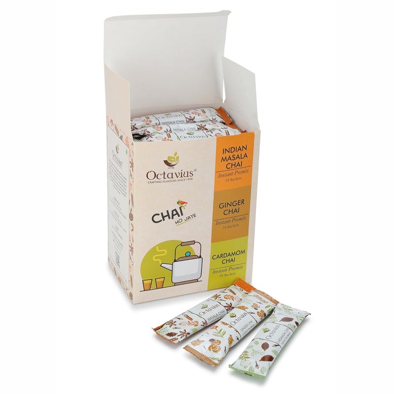 Octavius Assorted Ready Tea 3 in 1 Variant | Perfect for Work, Travel Or Home | Economy Pack - 50 Sachets - Image 5