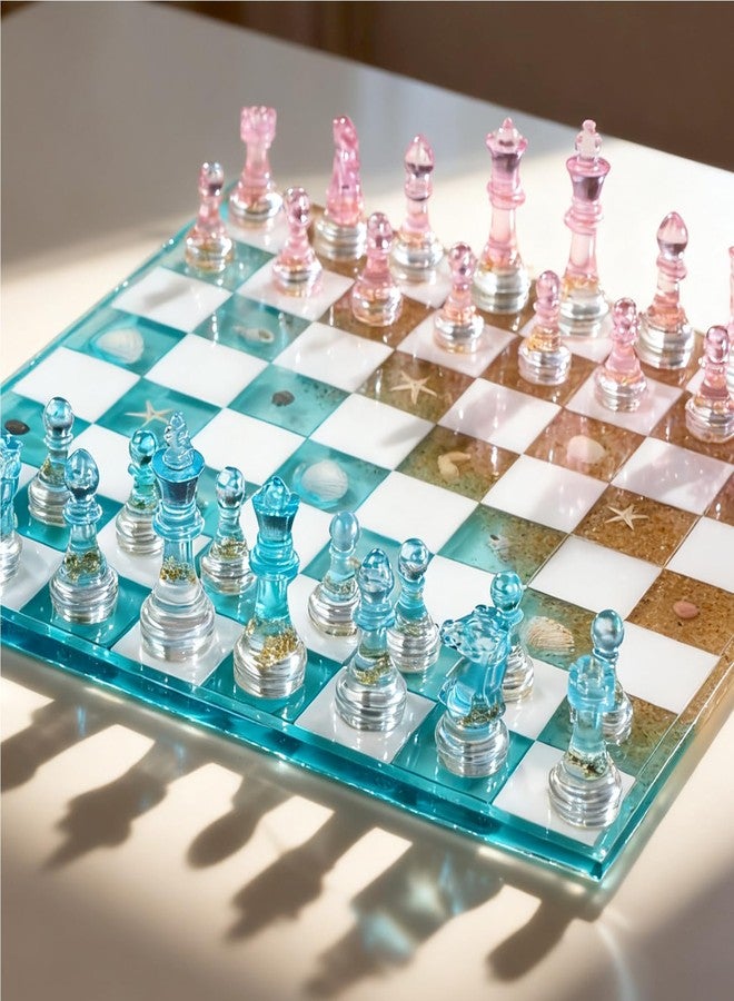 Resiners Chess Mold Set, Resiners Chess Molds for Resin Casting with Full Size 3D Silicone Chess Checkers & Chess Board, Epoxy Silicone Resin Molds for Family Party Board Games - Image 5