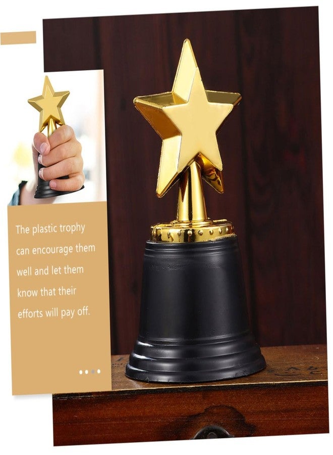 CAXUSD Plastic Star Trophy Mini Award for Kids Sports Competitions and Events Compact Gold Trophy for Recognition and Appreciation - Image 5