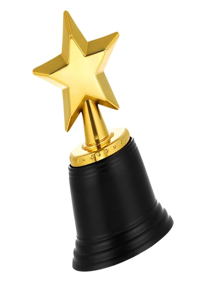 CAXUSD Plastic Star Trophy Mini Award for Kids Sports Competitions and Events Compact Gold Trophy for Recognition and Appreciation - Image 1