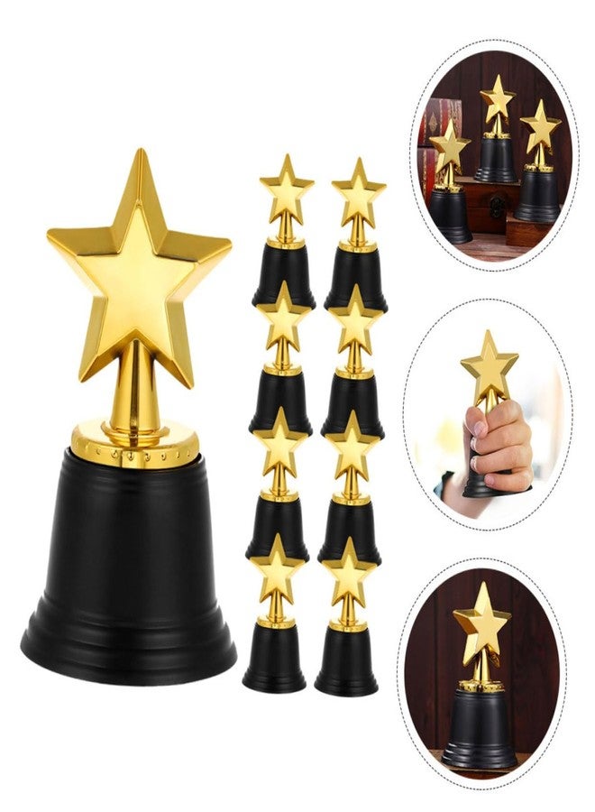 CAXUSD Plastic Star Trophy Mini Award for Kids Sports Competitions and Events Compact Gold Trophy for Recognition and Appreciation - Image 2
