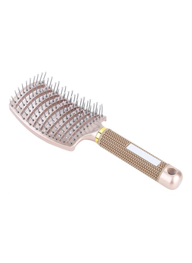 Thoraya Hair Brush Curved Massage Comb Salon Hairdressing Tool Anti skid(Gold)  - Image 2