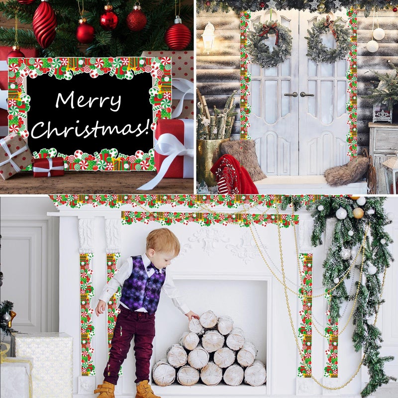 Panelee Christmas Gift Box Border 68.9 Feet Bulletin Board Border Butterflies Flowers Bee Space Inspirational Cute Decor for Classroom Bulletin Boards Chalkboard Wall Decor - Image 4