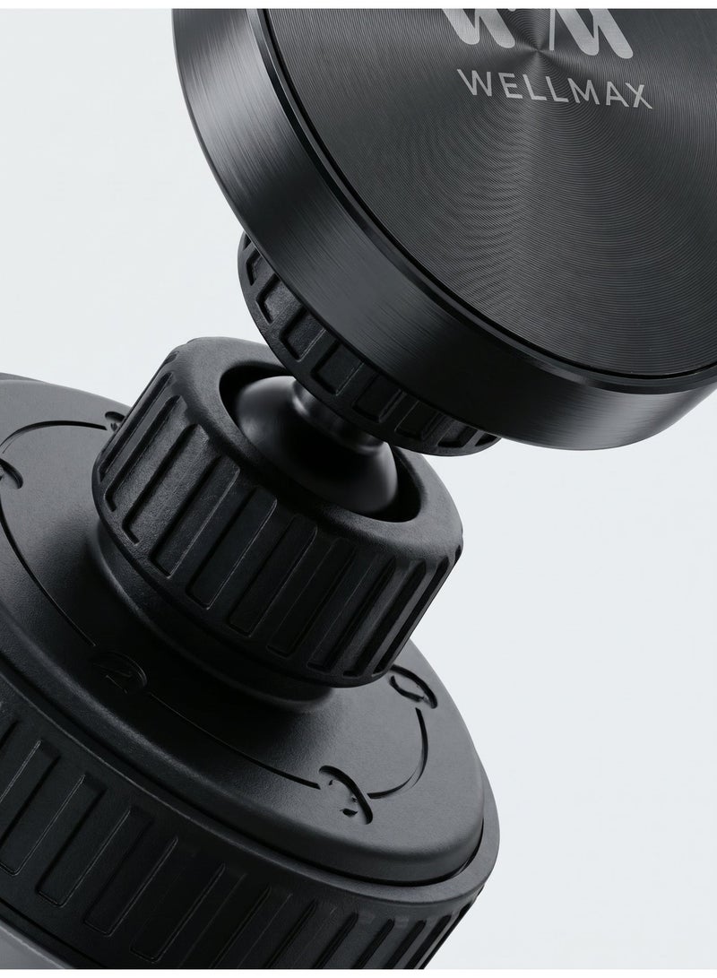 WELLMAX WM WELLMAX HOL2090 Magnetic Car Phone Holder for Dashboard & Windshield, Strong Suction Cup Mobile Mount with 360° Rotation, Universal Hands-Free Car Phone Holder for iPhone, Samsung & Android Smartphones - Image 5