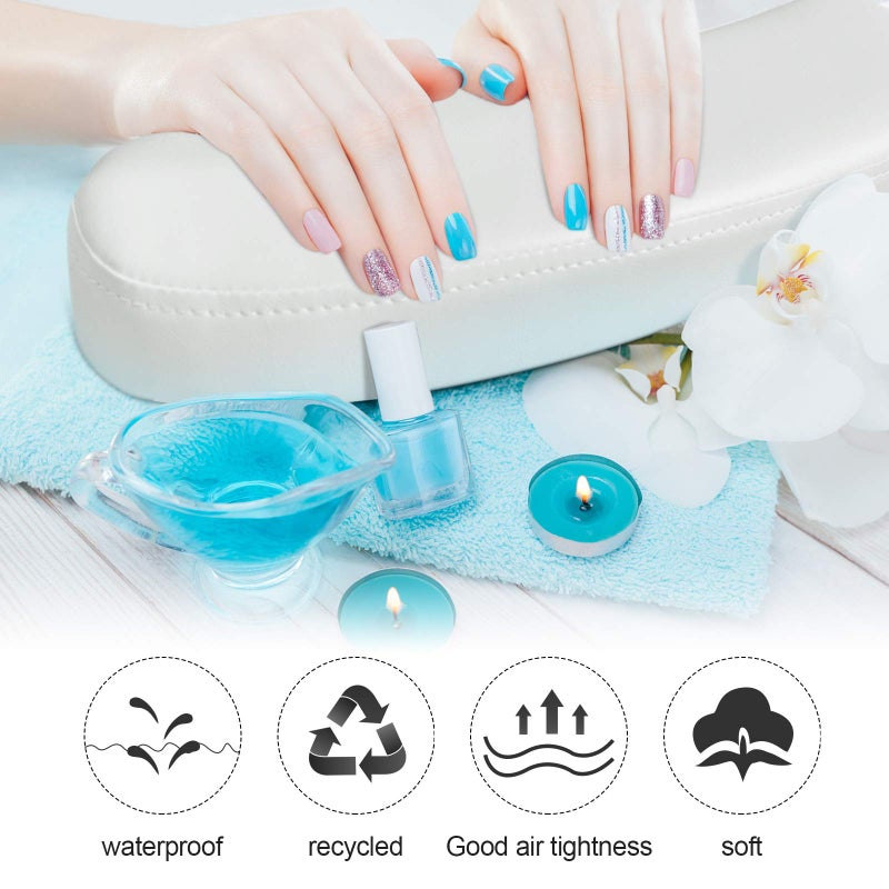 TOROKOM Nail Arm Rest Cushion Pillow, TOROKOM Nail Arm Rest Pillow Pad For Manicure Hand Arm Cushion for Nails Table Desk Station Detachable Washable for Nails Art Salon Home Use(White) - Image 5