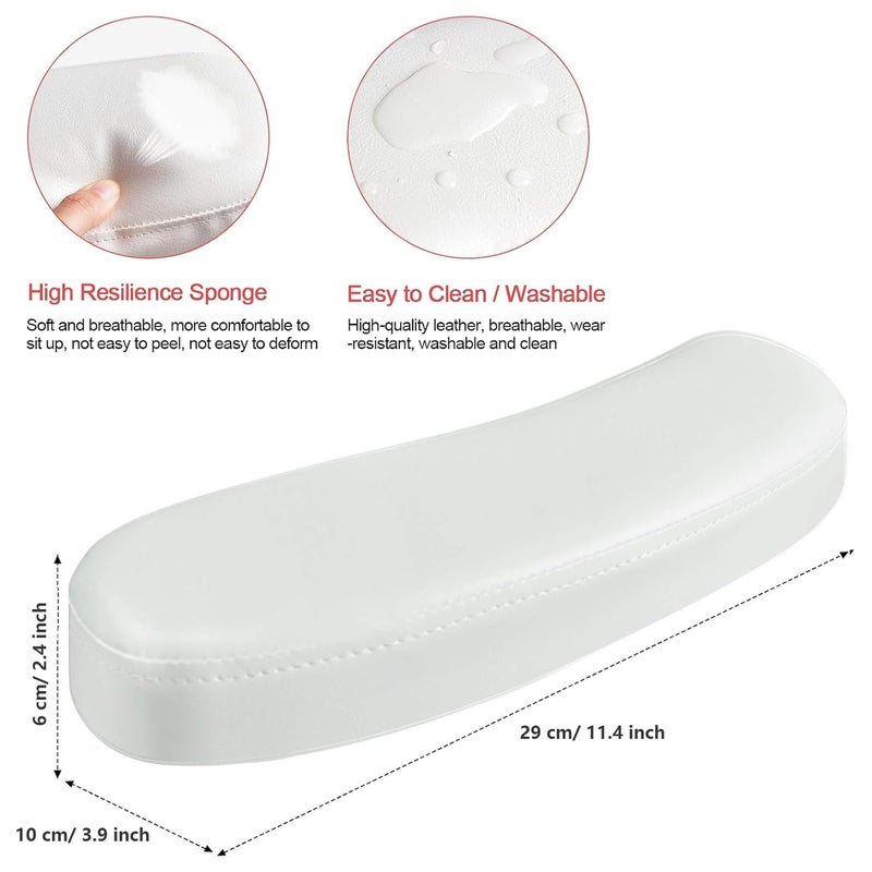 TOROKOM Nail Arm Rest Cushion Pillow, TOROKOM Nail Arm Rest Pillow Pad For Manicure Hand Arm Cushion for Nails Table Desk Station Detachable Washable for Nails Art Salon Home Use(White) - Image 3