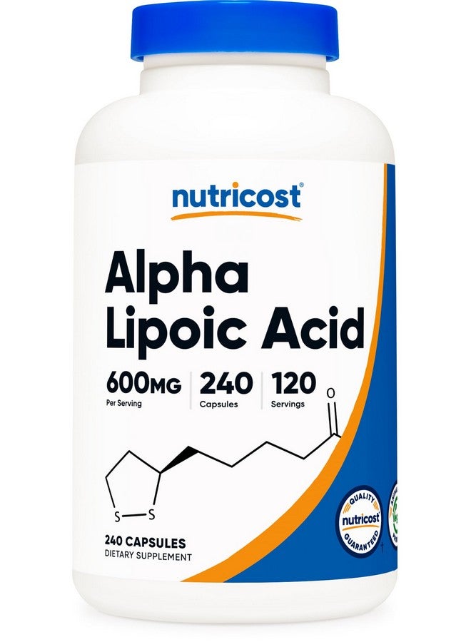Nutricost Nutricost Alpha Lipoic Acid 600mg Per Serving, 240 Capsules - Gluten Free, Vegetarian Capsules, Soy Free & Non-GMO  - Image 1