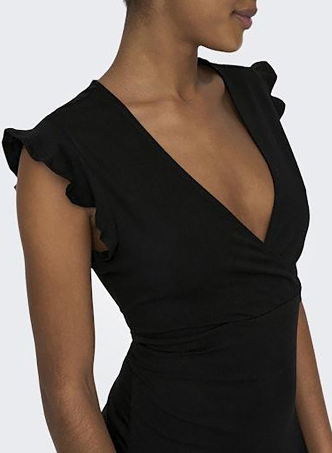 ONLY Onlmay Life S/L Wrap Midi Dress Jrs Noos - Image 4