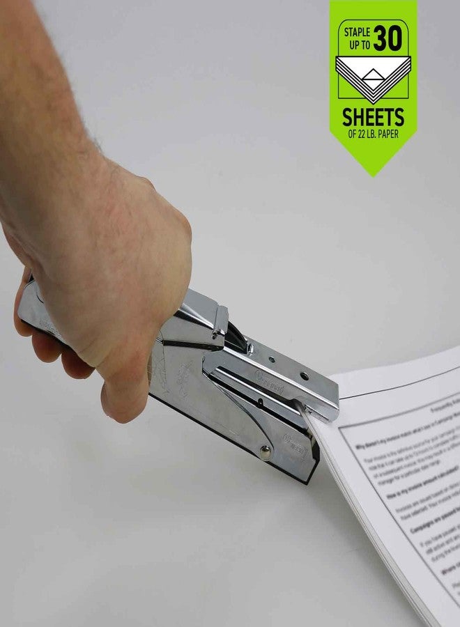 شور بوندر كماشة يدوية شديدة التحمل من Surbonder، تثبت ما يصل إلى 30 ورقة من الورق للمكتب والمدرسة والمنزل، وتستخدم دبابيس Surebonder #1 وArrow P22 - Image 3