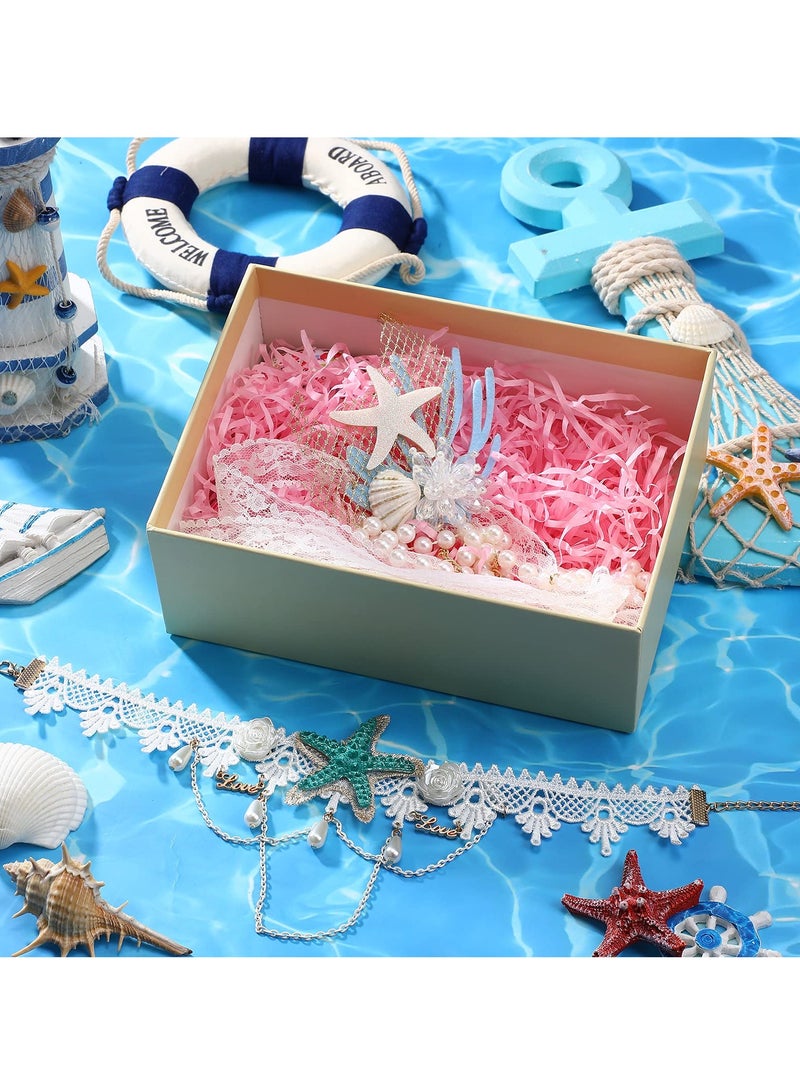 SYOSI Mermaid Costume Accessories Set, Includes 2 Sea Star Starfish Hair Bands and Starfish Necklace, Ideal for Cosplay and Party Supplies  - Image 4
