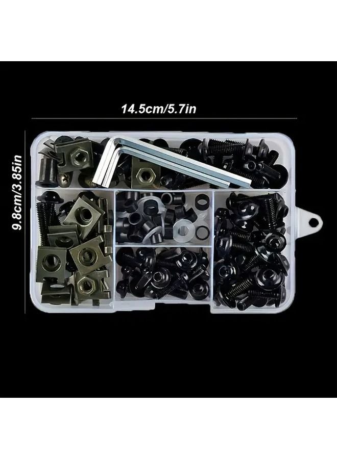 177 Pcs Silvery Fairing Bolt Kit CNC Alloy Screws Nuts For Body Modification Wind Deflector Bolts Set - Image 3