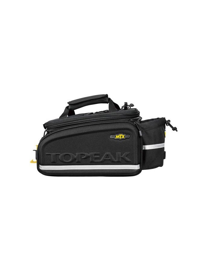 TOPEAK MTX Trunk Bag DXP Bicycle Trunk Bag with Rigid Molded Panels, 36x25x21.5-29cm, 1380ci, Black - Image 3