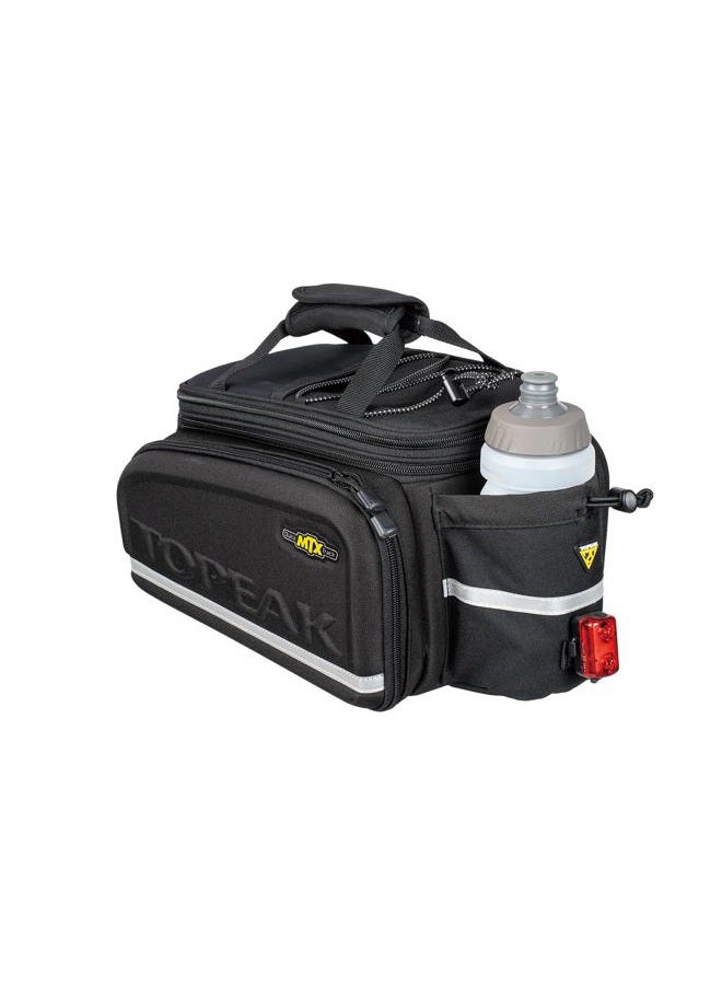 TOPEAK MTX Trunk Bag DXP Bicycle Trunk Bag with Rigid Molded Panels, 36x25x21.5-29cm, 1380ci, Black - Image 4