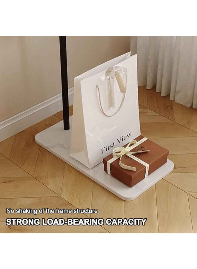 شو وو رف ملابس معدني بسيط، رف معاطف مدمج قائم على الأرض، رف معاطف معلق منزلي، رف ملابس متحرك لتعليق الملابس والمعاطف والتنانير - Image 5