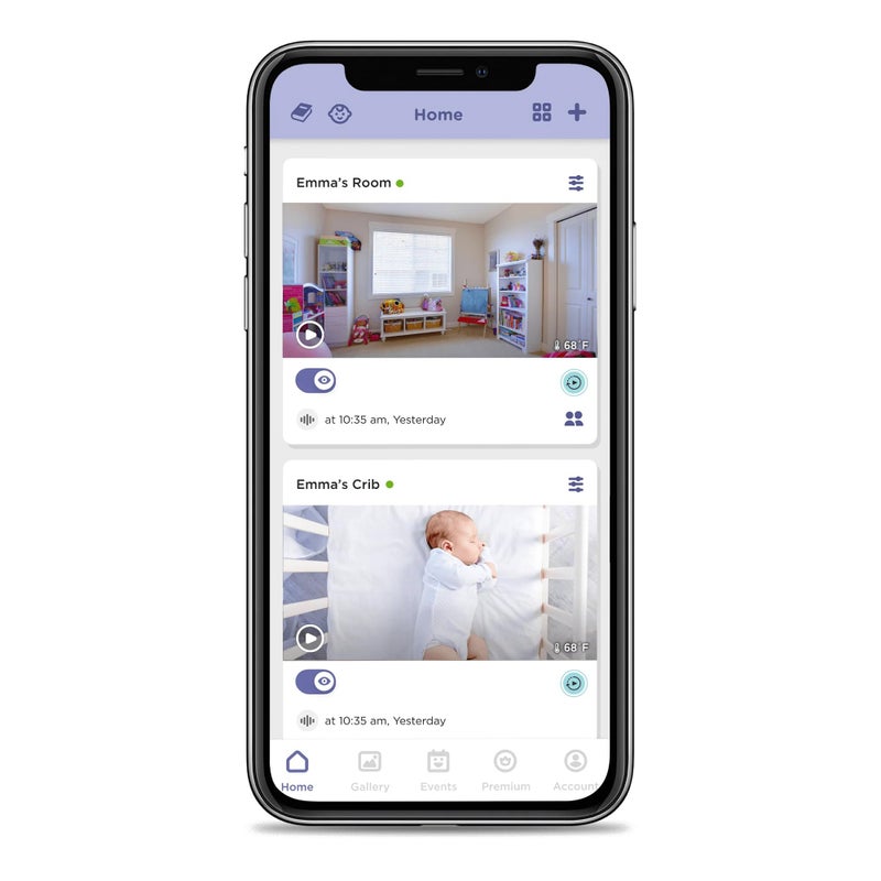 Hubble Connected Dual Vision Smart HD Baby Monitor with 2 Cameras, WiFi Baby Monitor with App and Screen, Remote Pan Tilt Zoom, 2-Way Talk, AI Motion Tracking, Night Vision, Room Temperature Sensor - Image 5