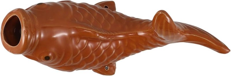 Ceramic Fish Spitter Fountain Sprinkler For Garden Pond Landscape Waterfall Decor - Image 1