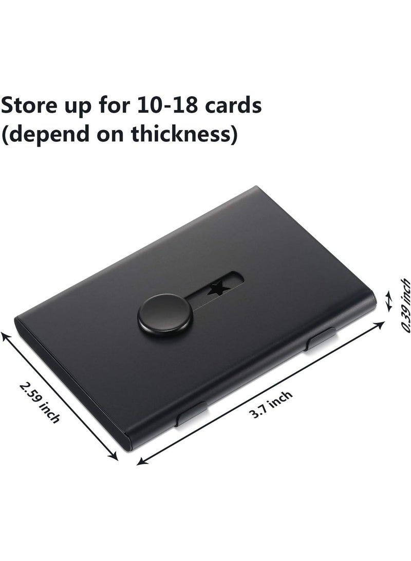 تاتو حامل بطاقة العمل محرك الإبهام الفولاذ المقاوم للصدأ اسم الشركة بطاقة حالة الشريحة المحمولة حامل اسم محفظة جيب تصميم لطيف للرجال والنساء - Image 2