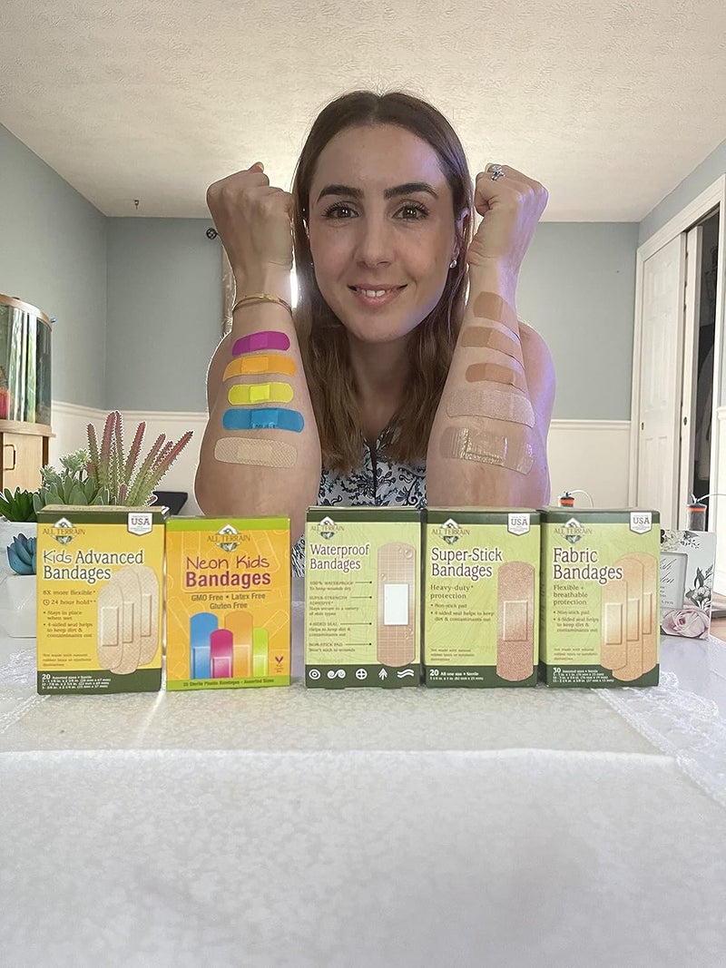 All Terrain Fabric Bandages - 30 Assorted Sizes for Flexible and Breathable Protection - Image 5