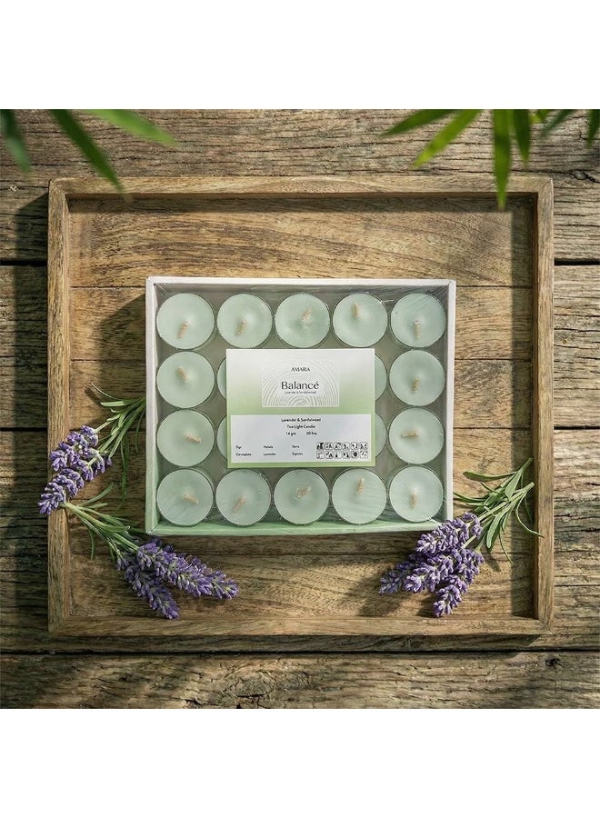 Amara Balance (14G) Lavender & Sandalwood Tea Light Candle - Image 2