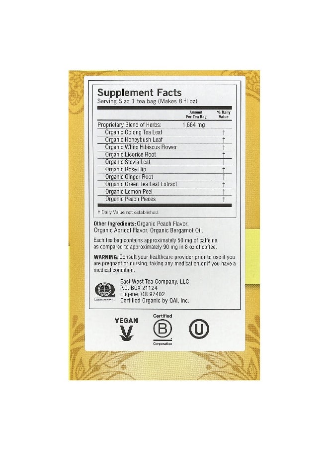 Yogi Tea Yogi Tea, Positive Energy™, Bright Peach , 16 Tea Bags, 1.02 oz (29 g)  - Image 2