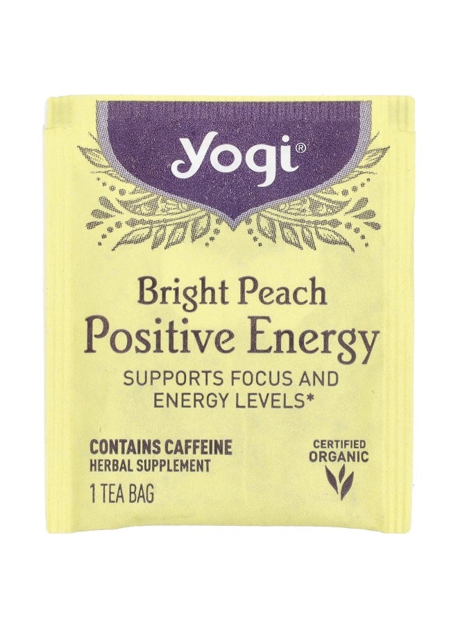Yogi Tea Yogi Tea, Positive Energy™, Bright Peach , 16 Tea Bags, 1.02 oz (29 g)  - Image 3