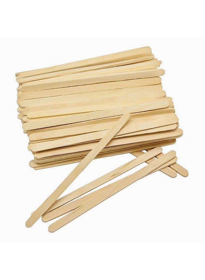 SelfTek 100 Pcs Wooden Wax Applicator Spatulas Sticks For Hair Removal And Smooth Skin Wax Popsicle Stick Eyebrow Waxing Sticks For Lip Nose Wax Applicator Sticks  - Image 1