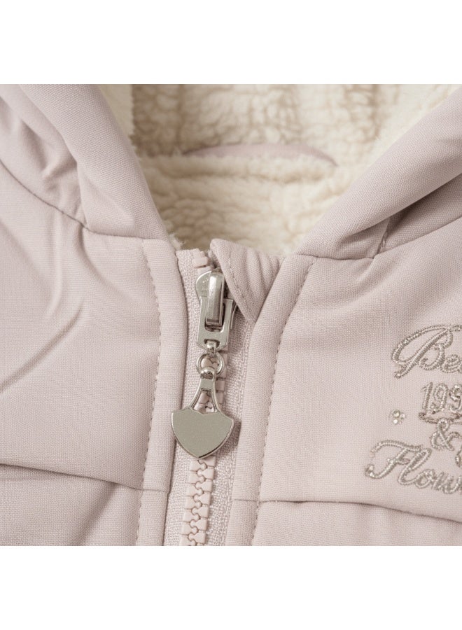 alqarat Kids’ Winter Jacket with Hood and Padded Lining - Image 2