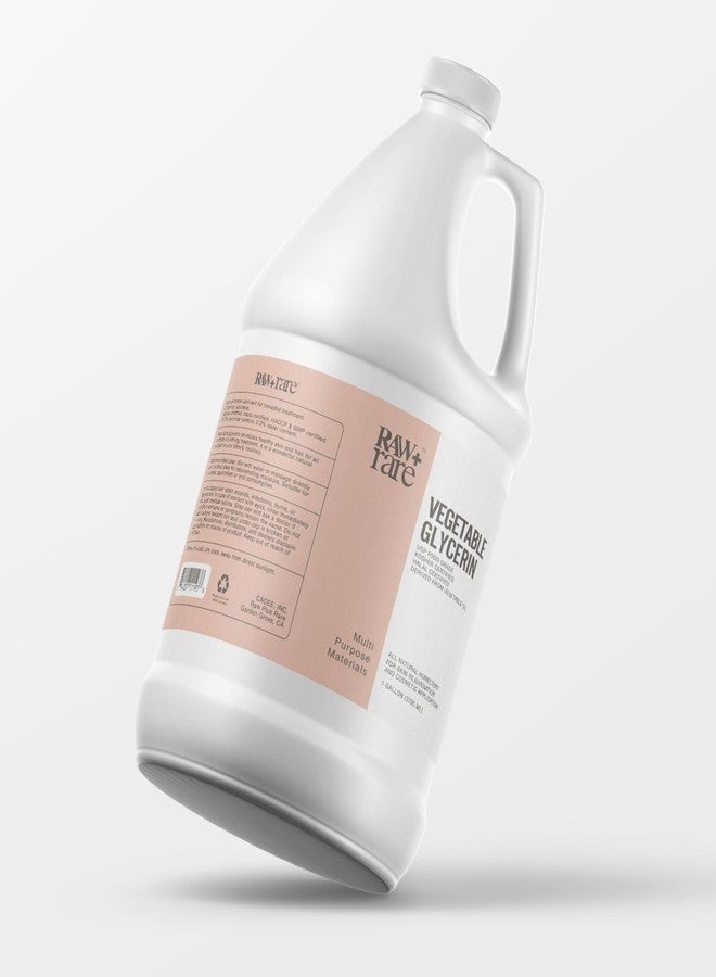 Raw Plus Rare Natural Glycerin for Skin and Face, Bulk Gallon (128 fl oz), USP Food Grade/Cosmetic Grade, for Hair, Skin, Crafts, Soap Base Oil - Kosher, Halal and Pharmaceutical Grade - Image 1