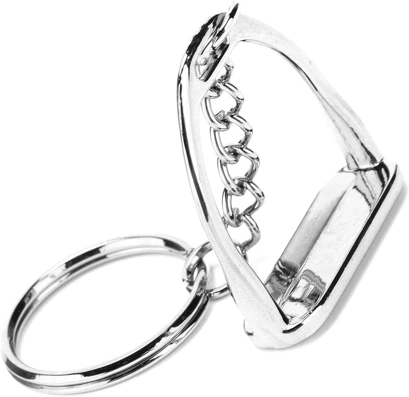 klarako Cowhide Keychain, Horse Keychain Simple Design Rustproof for Decoration - Image 5