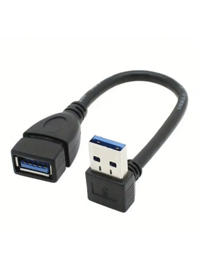High Speed USB 3 0 Extension Cable 0 2m Right Angle Adapter Male to Female - Image 4
