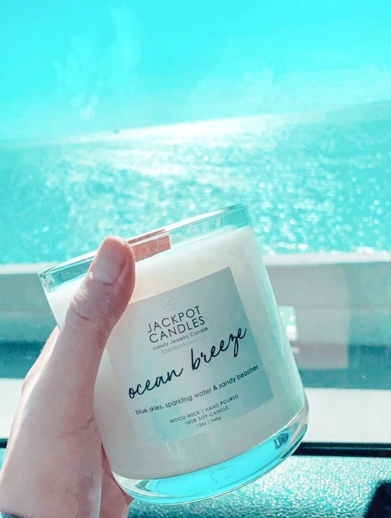 Jackpot Candles Ocean Breeze Candle With Ring Inside (Surprise Jewelry Valued At $15 To $5 000) Ring Size 7 - Image 4