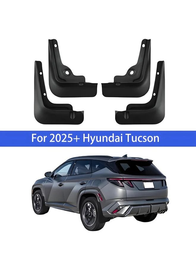 4pcs Heavy Duty All Weather Mud Flaps for Hyundai Tucson NX4 2025 Models - Image 1