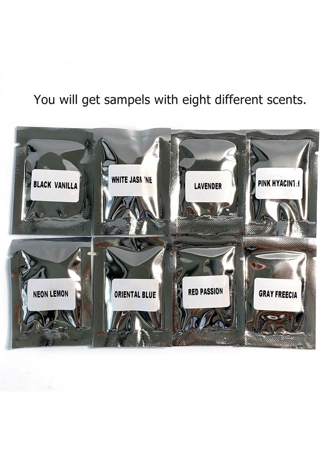 8 عبوات من معطر هواء السيارة مع قطع استبدال برائحة صلبة مع 8 روائح عينة (2 قطعة لكل عبوة، 16 قطعة) - Image 3